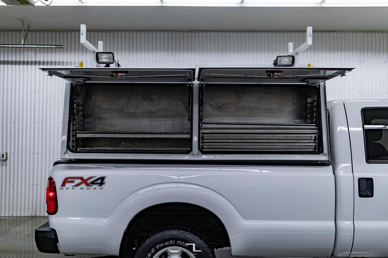 2012 Ford F-350 4x4 Crew Cab XLT FX4 Mechanics Box Diesel VMAC Red Deer AB