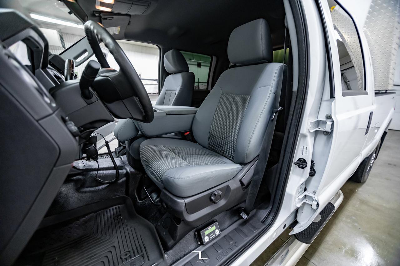 2012 Ford F-350 4x4 Crew Cab XLT FX4 Mechanics Box Diesel VMAC Red Deer AB