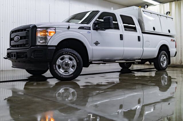 2012 Ford F-350 4x4 Crew Cab XLT FX4 Mechanics Box Diesel VMAC Red Deer AB