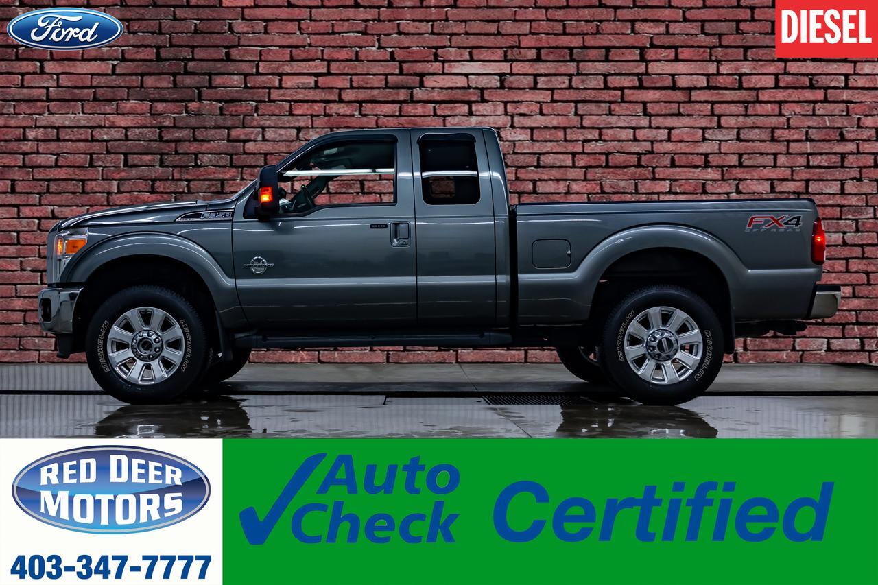 2012 Ford F-350 4x4 Super Cab Lariat FX4 Diesel Leather BCam
