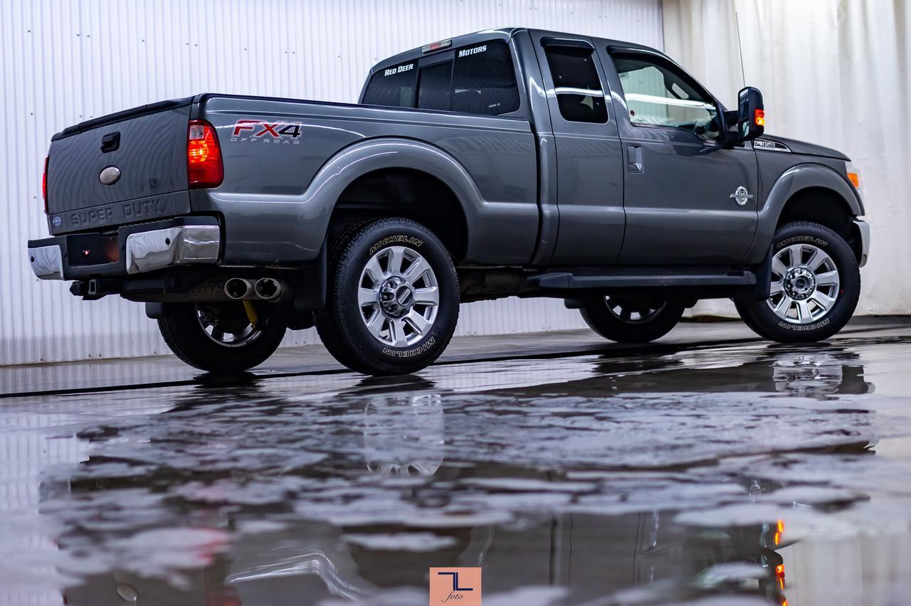 2012 Ford F-350 4x4 Super Cab Lariat FX4 Diesel Leather BCam Red Deer AB