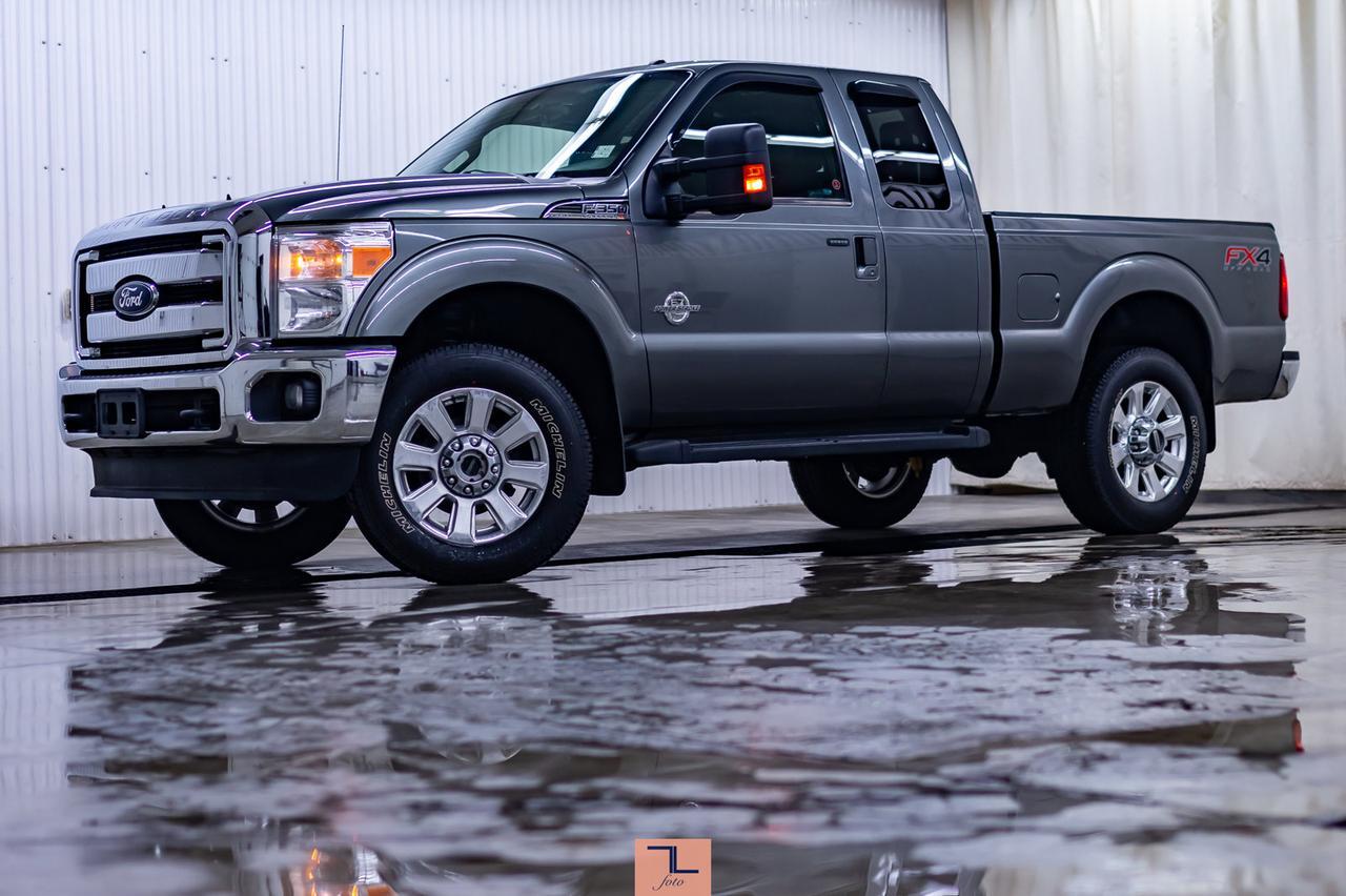 2012 Ford F-350 4x4 Super Cab Lariat FX4 Diesel Leather BCam Red Deer AB