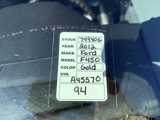 2012 Ford F-450SD XL Jacksonville FL