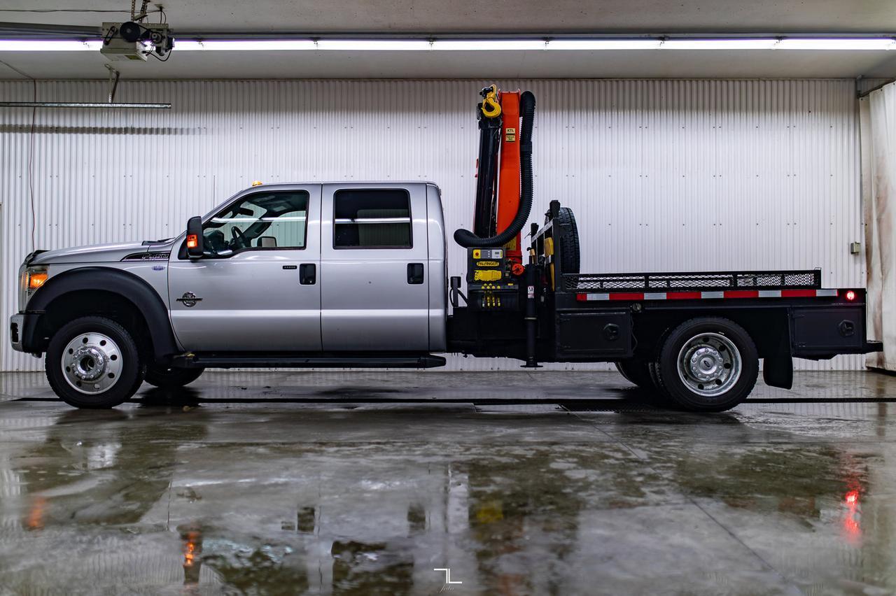 2012 Ford F-550 4x4 Crew Cab XLT Picker Deck Diesel Red Deer AB