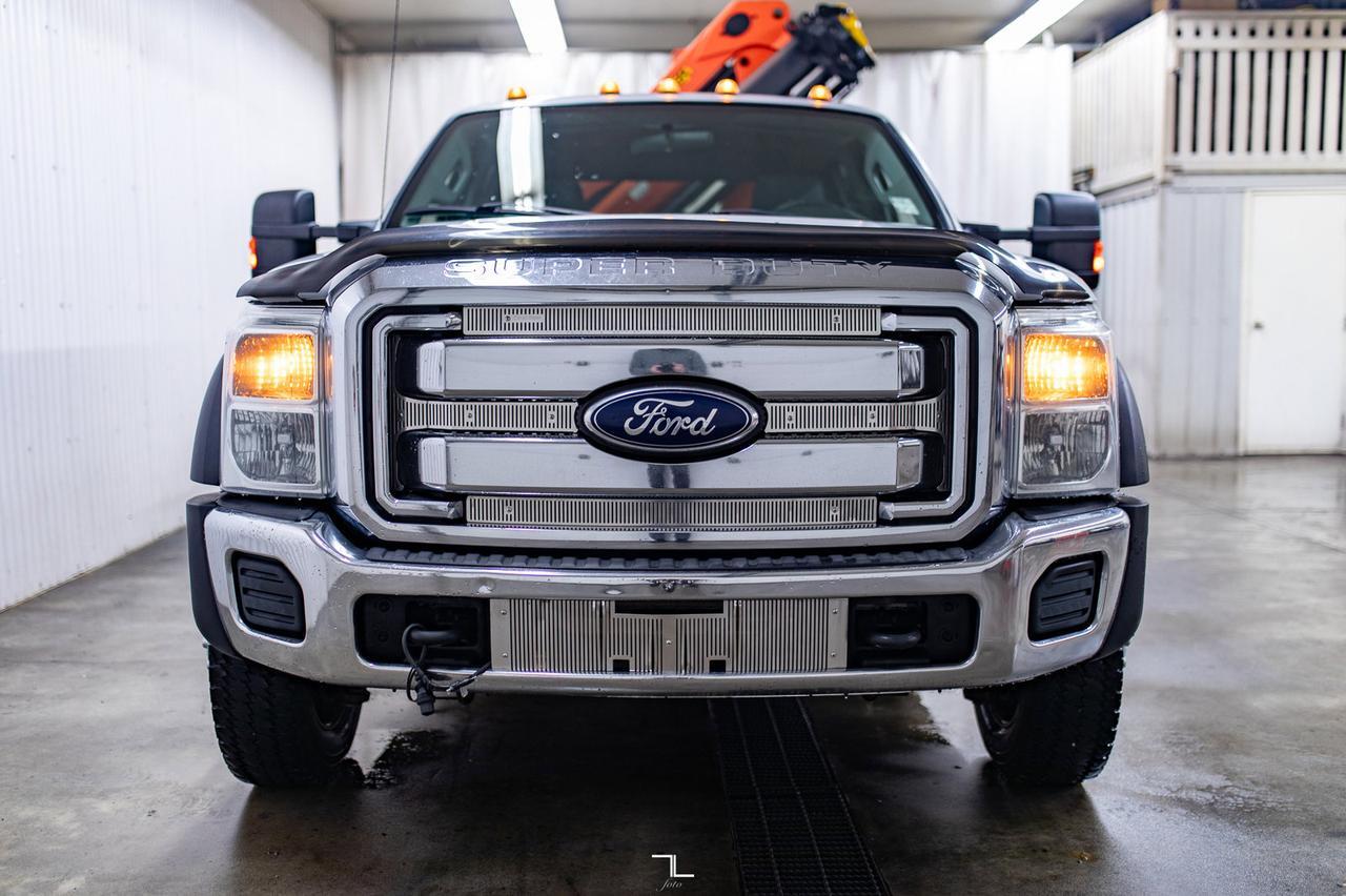 2012 Ford F-550 4x4 Crew Cab XLT Picker Deck Diesel Red Deer AB