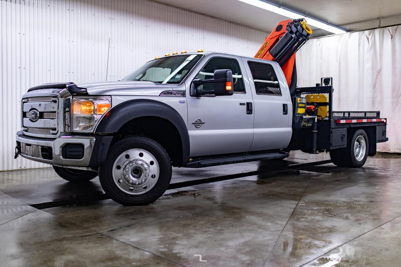 2012 Ford F-550 4x4 Crew Cab XLT Picker Deck Diesel Red Deer AB