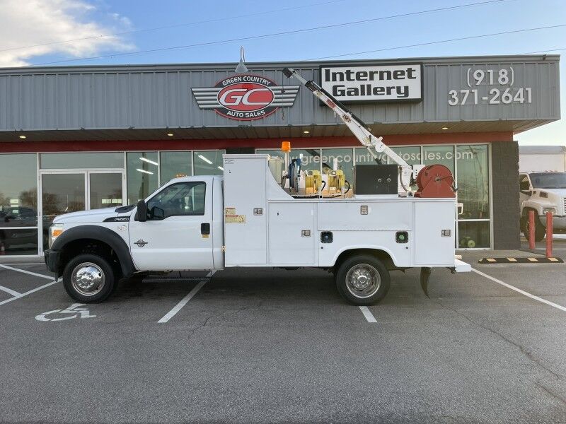 2012 Ford F-550 4x4 Diesel Utility IMT 1015 Crane XL Collinsville OK