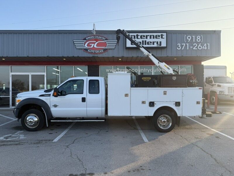 2012 Ford F-550 4x4 Diesel Utility w/ Crane