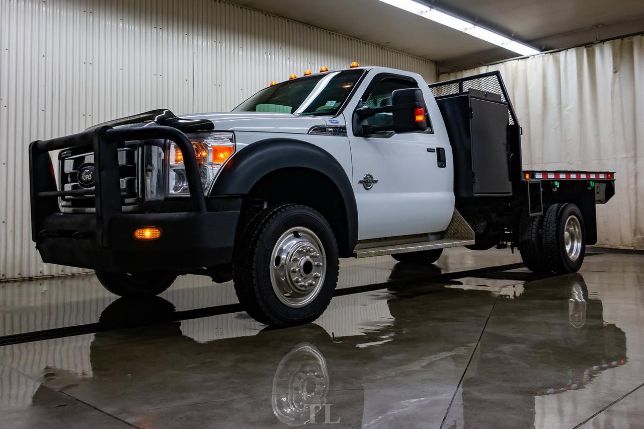 2012 Ford F-550 4x4 Reg Cab XLT Dually Deck Diesel Red Deer AB