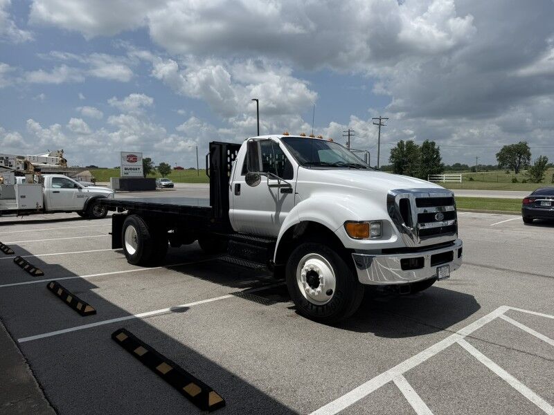 2012 Ford F-750 Cummins Diesel Flatbed 70k exempt mi's Collinsville OK