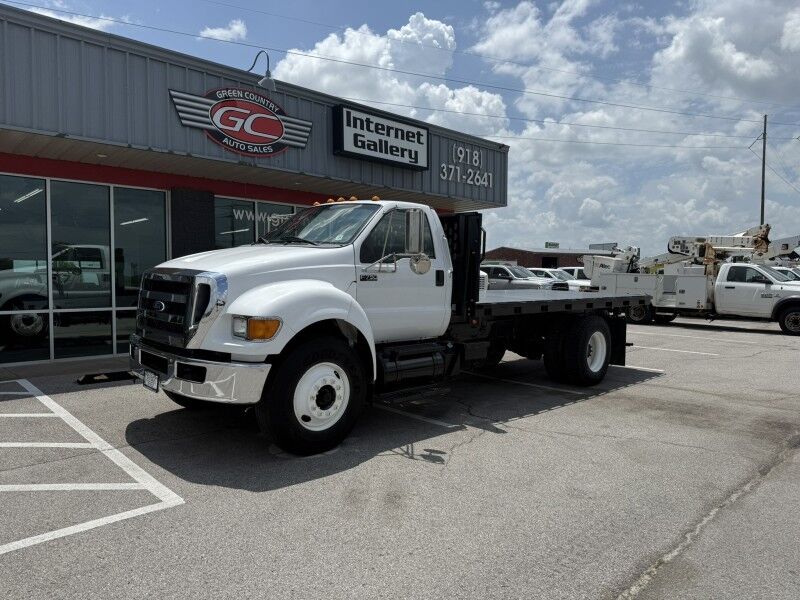 2012 Ford F-750 Cummins Diesel Flatbed 70k exempt mi's Collinsville OK