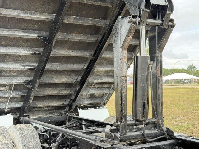 2012 Ford F-750XL Crew Cab 18' Steel Landscape Dump Truck with Tree Spades Homestead FL