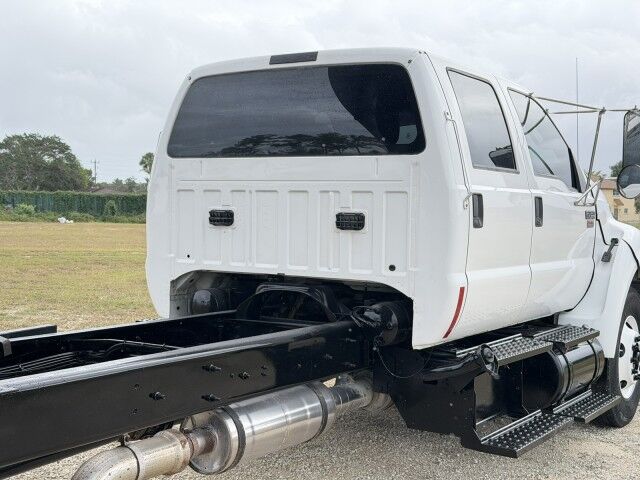 2012 Ford F-750XL Crew Cab 18' Steel Landscape Dump Truck with Tree Spades Homestead FL