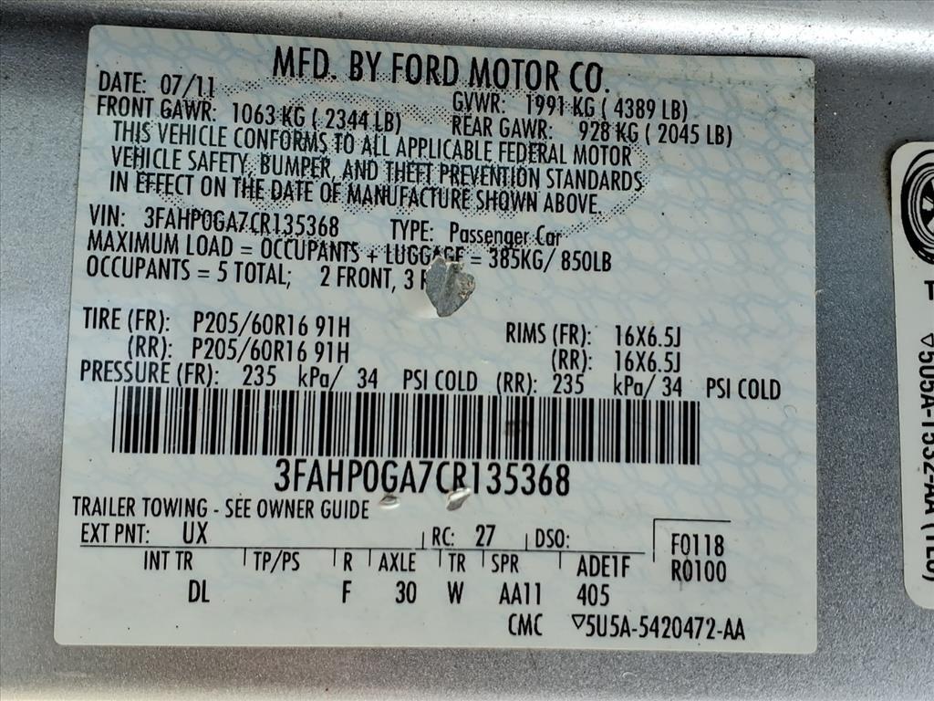 2012 Ford Fusion S Levittown PA