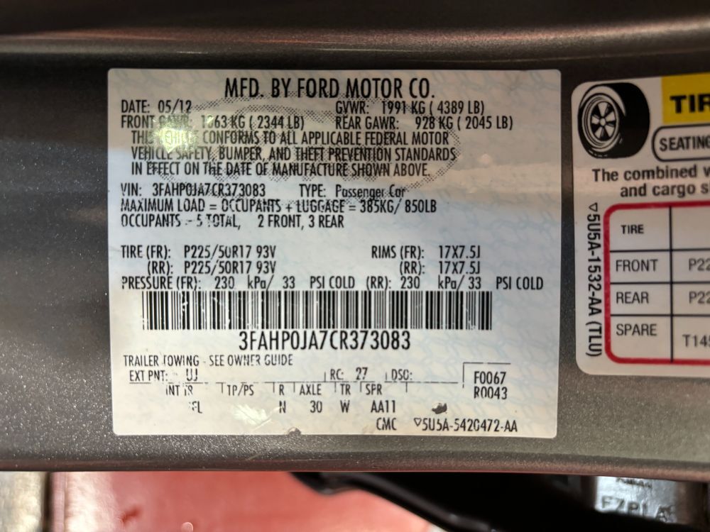 2012 Ford Fusion SEL Franklin OH