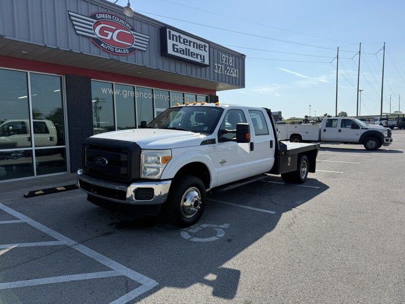 2012 Ford Super Crew F-350 DRW 4x4 Diesel Flatbed XL Collinsville OK