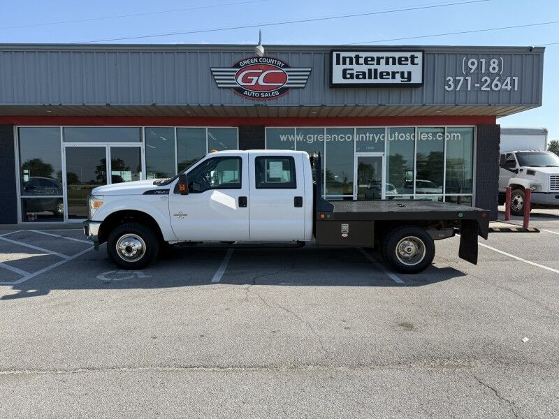 2012 Ford Super Crew F-350 DRW 4x4 Diesel Flatbed XL Collinsville OK