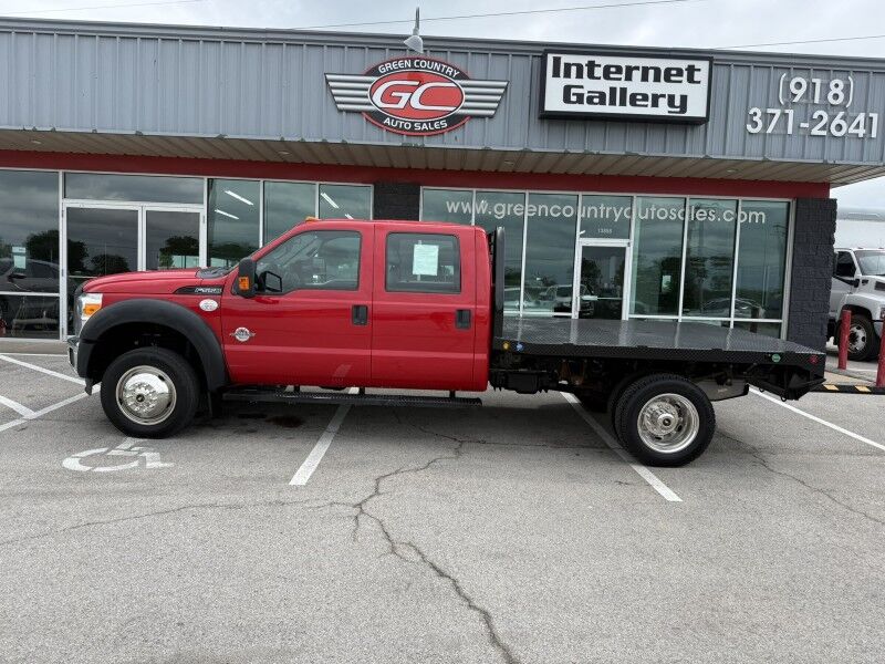 2012 Ford Super Crew F-550 4x4 Diesel Flatbed 85k mi's XL Collinsville OK
