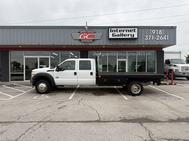 2012 Ford Super Crew F-550 Diesel Flatbed 80k mi's XL Collinsville OK