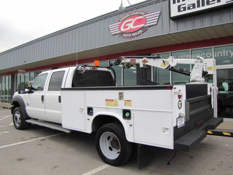 2012 Ford Super Crew F-550 Diesel Utility IMT 1015 Crane XL Collinsville OK