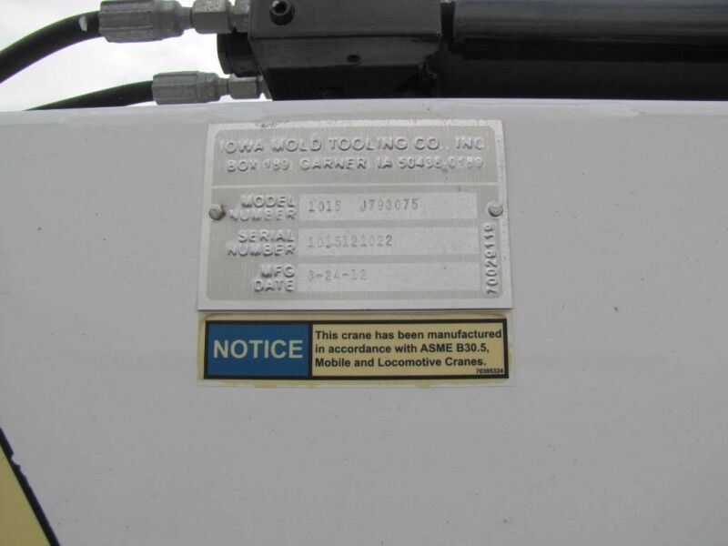 2012 Ford Super Crew F-550 Diesel Utility IMT 1015 Crane XL Collinsville OK