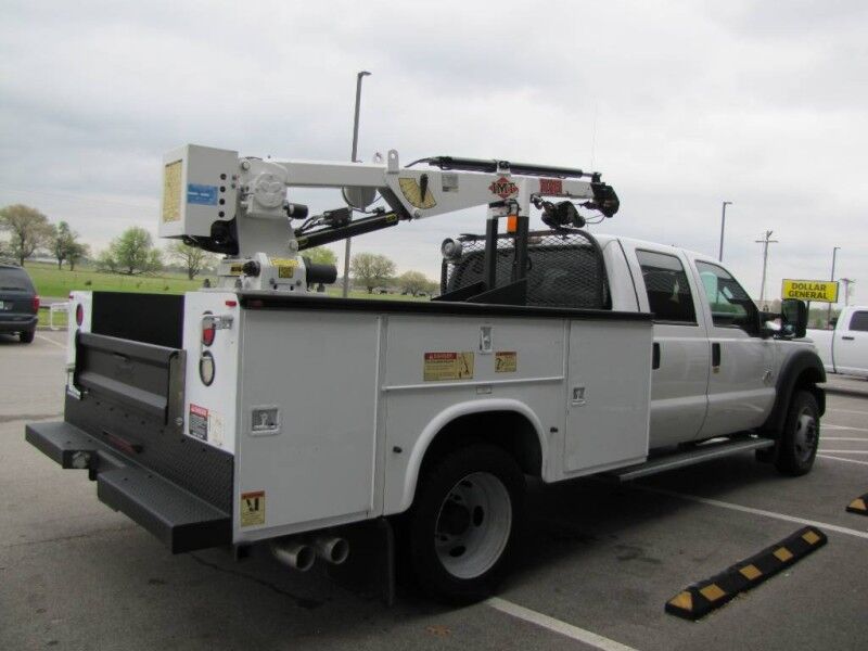 2012 Ford Super Crew F-550 Diesel Utility IMT 1015 Crane XL Collinsville OK