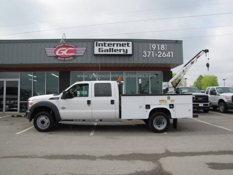 2012 Ford Super Crew F-550 Diesel Utility IMT 1015 Crane XL Collinsville OK