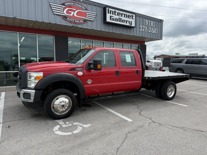 2012 Ford Super CrewF-550 4x4 Diesel Flatbed 85k mi's