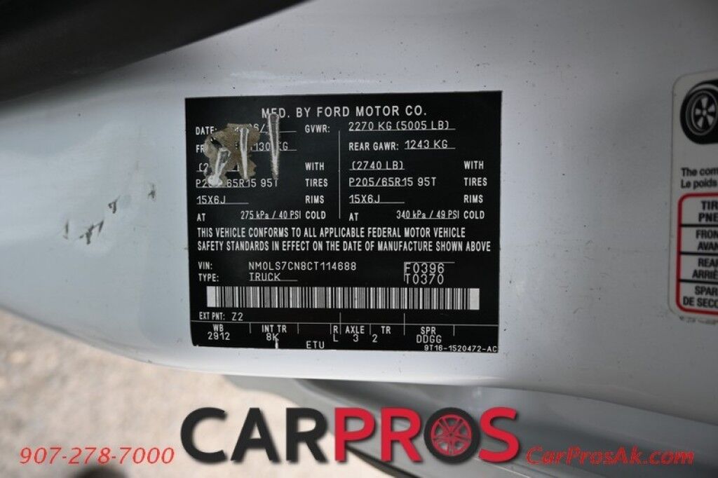 2012 Ford Transit Connect XL - 2.0L I4 Duratec - AdvanceTrac & RSC - AM/FM Radio - Built In Cargo Shelves - Vinyl Rear Flooring - Roof Mounted Utility Rack - Engine Block Heater - Low Miles Anchorage AK