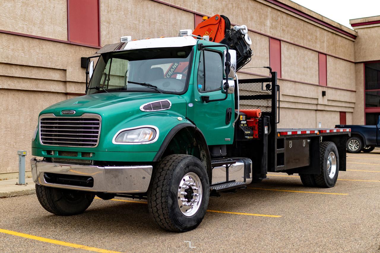 2012 Freightliner M2 106 4x4 Reg Cab Picker Deck Diesel Red Deer AB