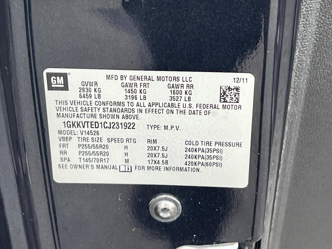 2012 GMC Acadia Denali Hagerstown MD