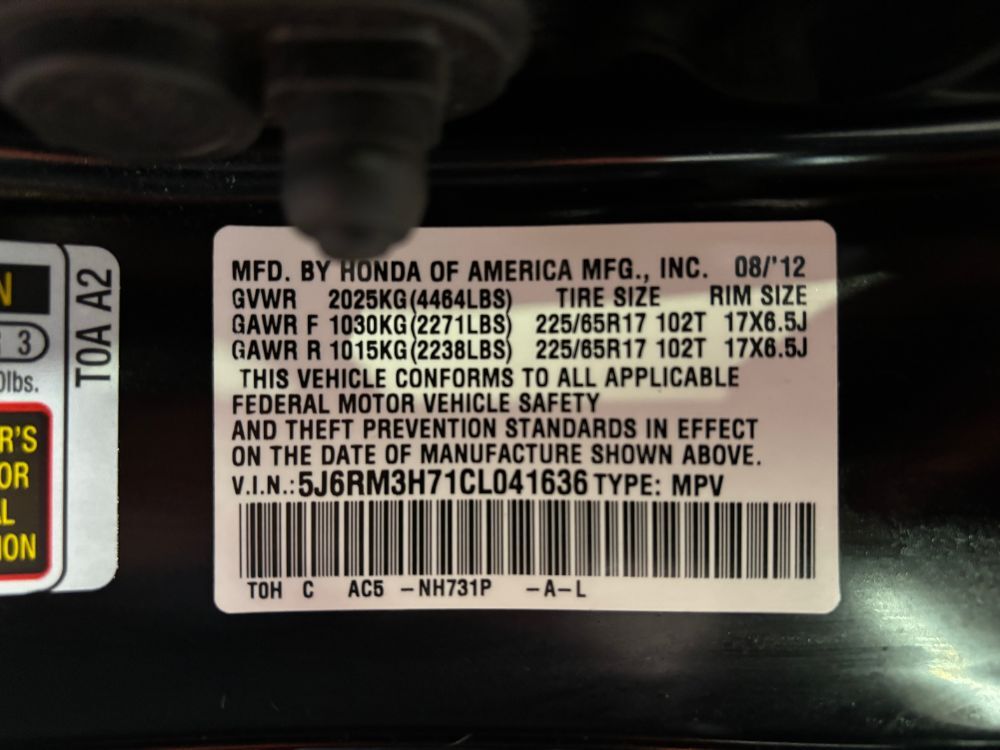 2012 Honda CR-V EX-L Franklin OH