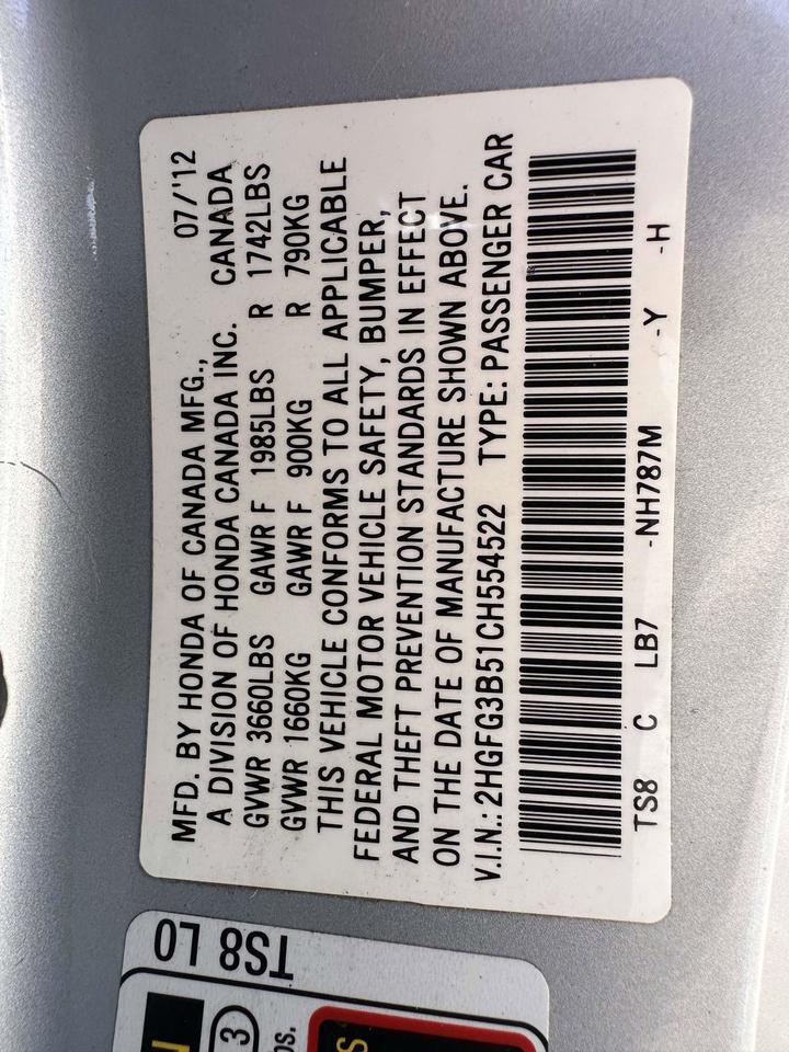 2012 Honda Civic Cpe LX San Clemente CA