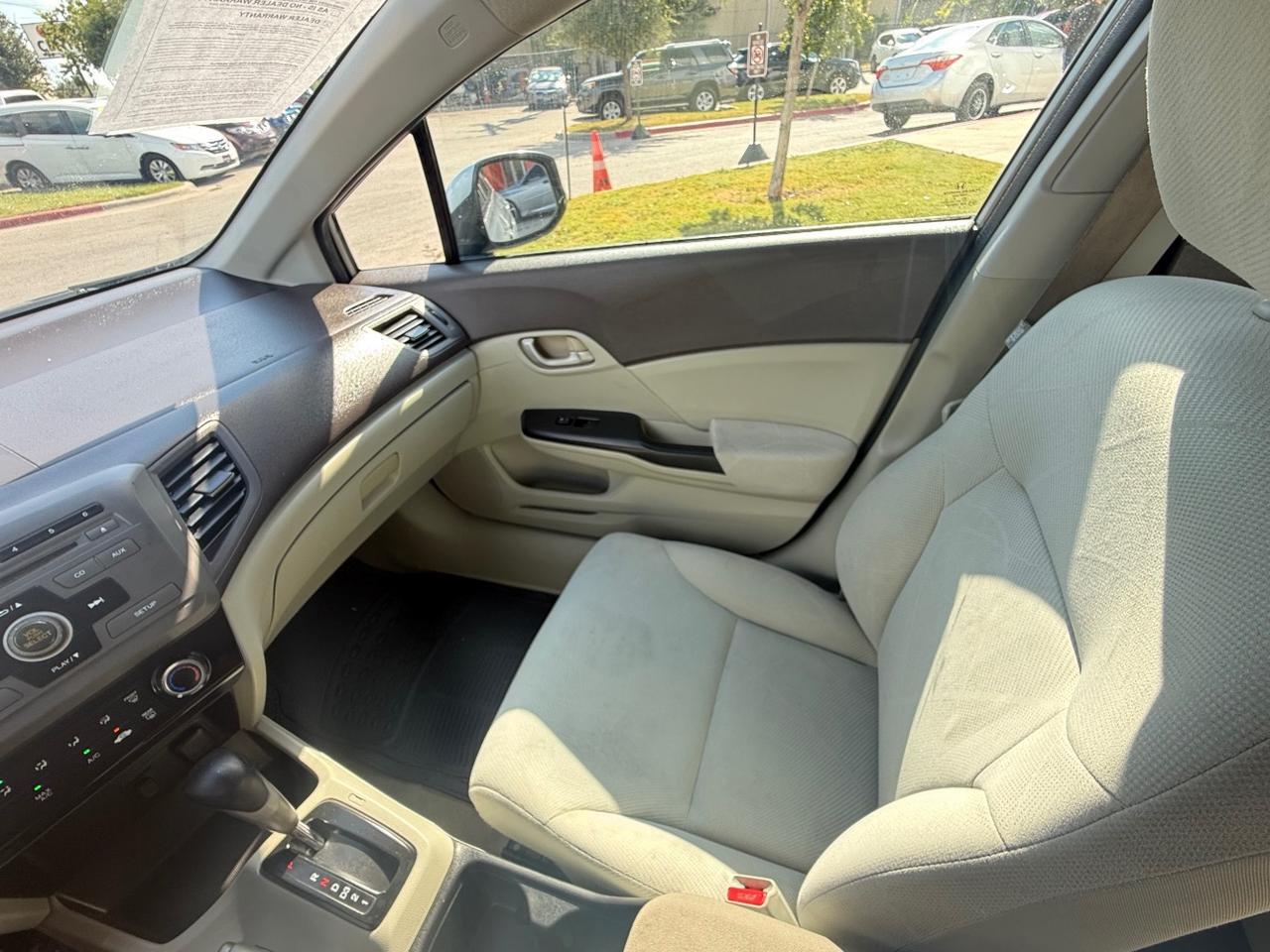 2012 Honda Civic LX Sedan 5-Speed AT Austin TX