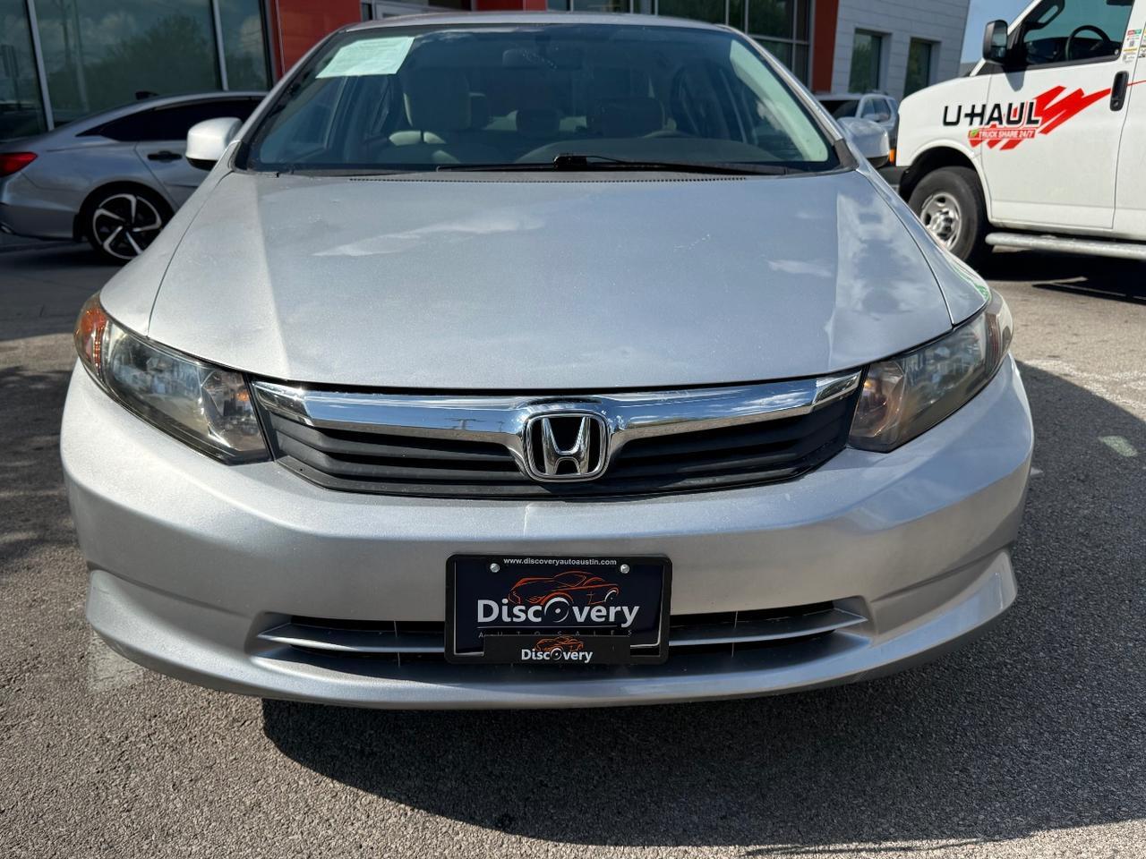 2012 Honda Civic LX Sedan 5-Speed AT Austin TX