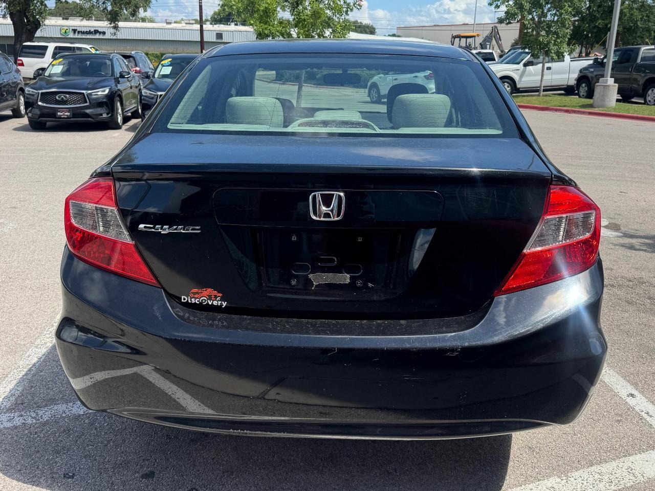 2012 Honda Civic LX Sedan 5-Speed AT Austin TX