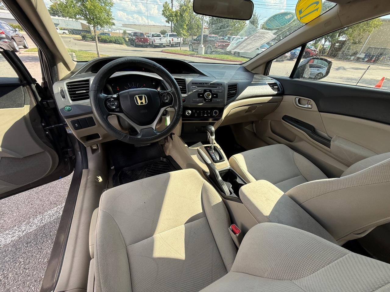 2012 Honda Civic LX Sedan 5-Speed AT Austin TX
