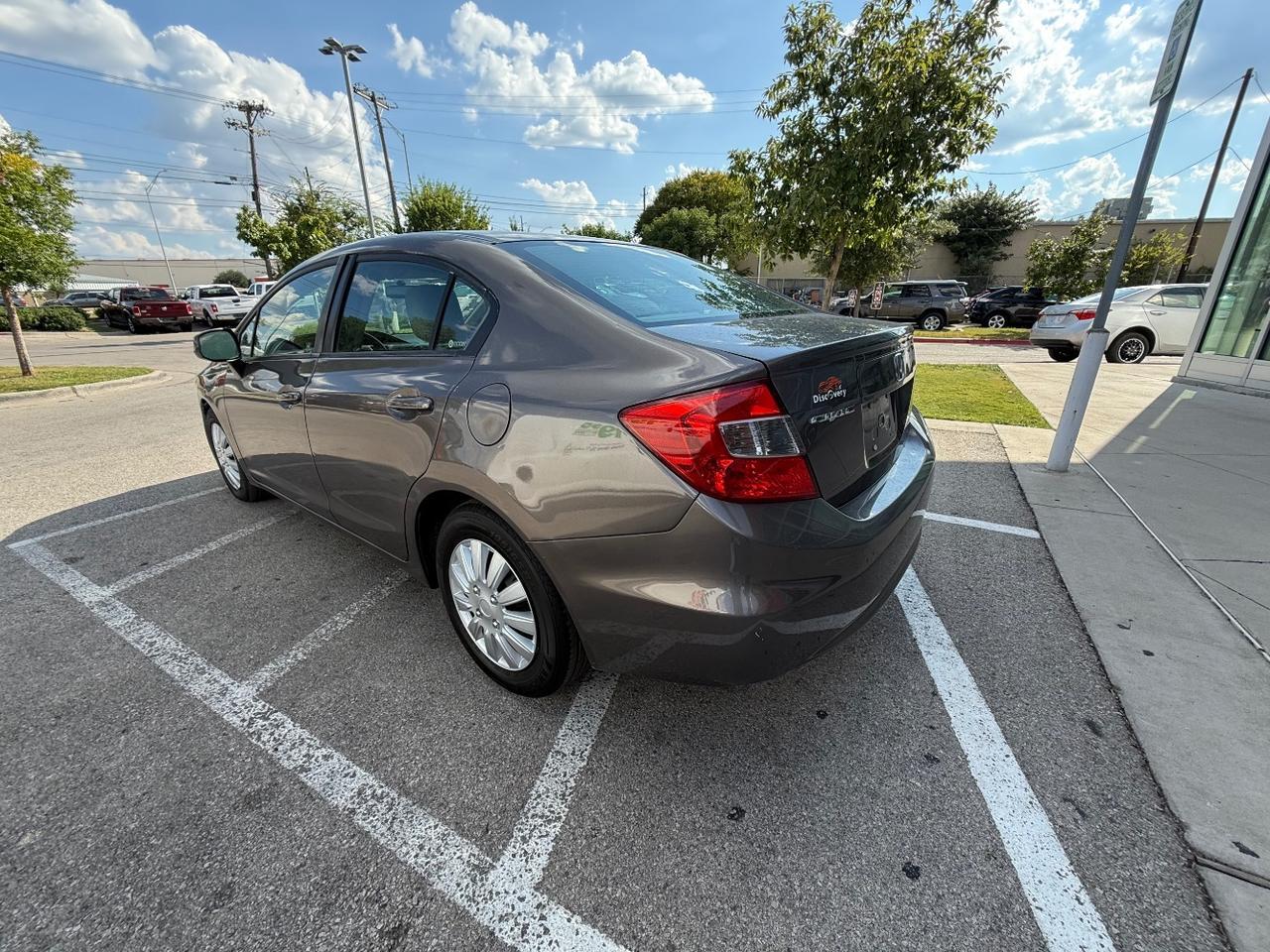 2012 Honda Civic LX Sedan 5-Speed AT Austin TX