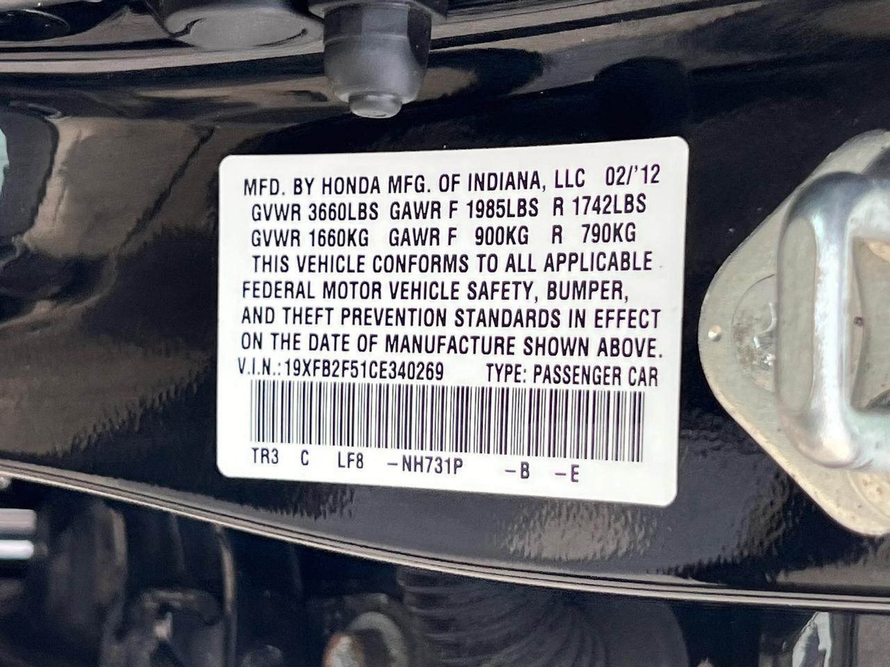 2012 Honda Civic LX Hagerstown MD