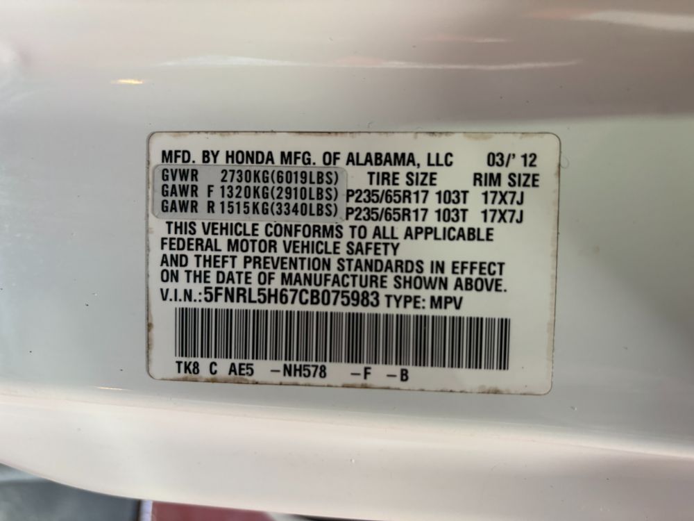 2012 Honda Odyssey EX-L Franklin OH