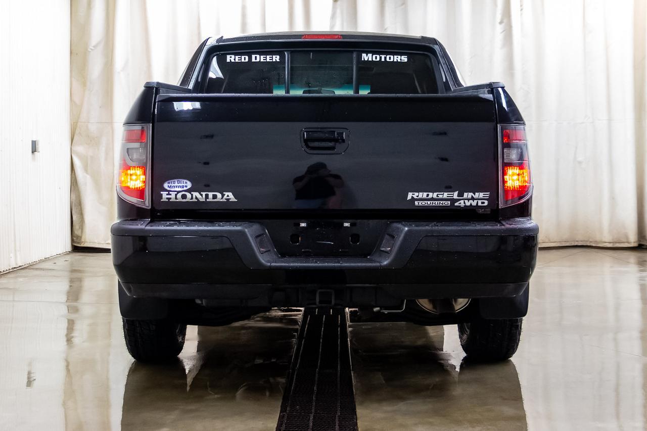 2012 Honda Ridgeline 4x4 Crew Cab Sport Touring Leather Roof Nav Red Deer AB