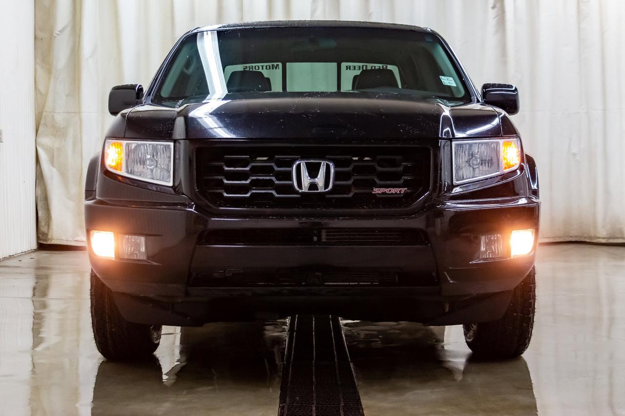 2012 Honda Ridgeline 4x4 Crew Cab Sport Touring Leather Roof Nav Red Deer AB