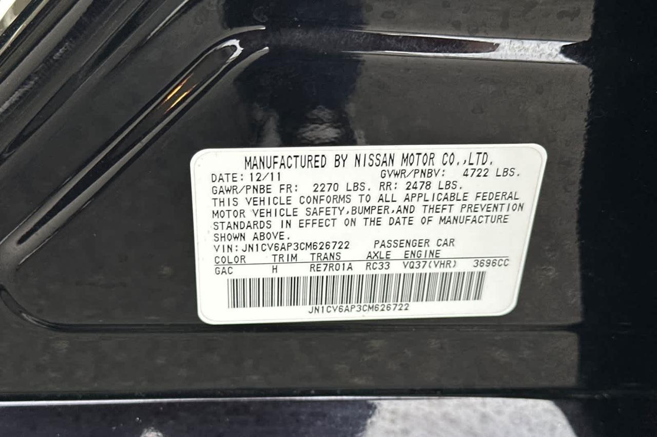 2012 INFINITI G37 Journey Roseville CA