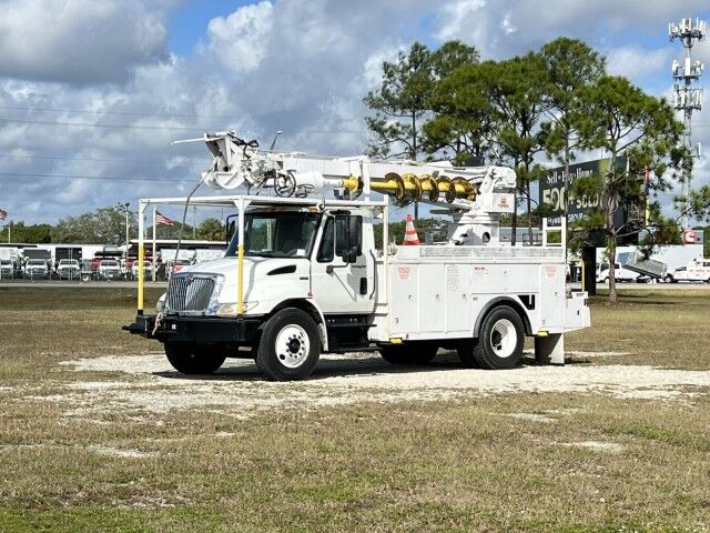 2012 International DuraStar 4300 TEREX Commander C4045 Digger Derrick Utility Truck Homestead FL