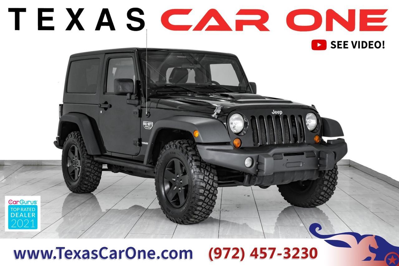 2012 Jeep Wrangler CALL OF DUTY MW3 4WD HARD TOP CONVERTIBLE LEATHER/CLOTH SEATS CR