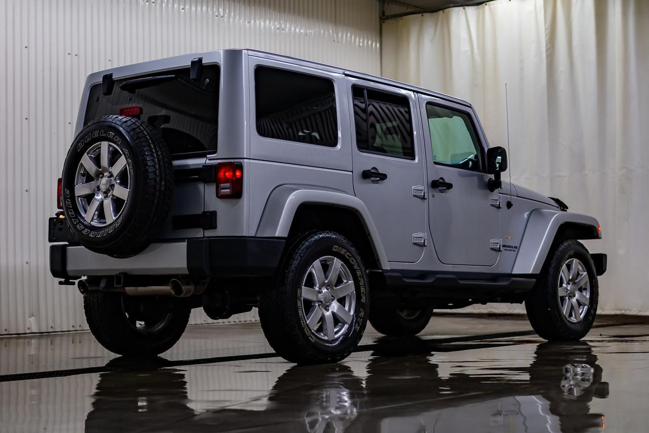2012 Jeep Wrangler Unlimited 4x4 Sahara Leather Nav Red Deer AB