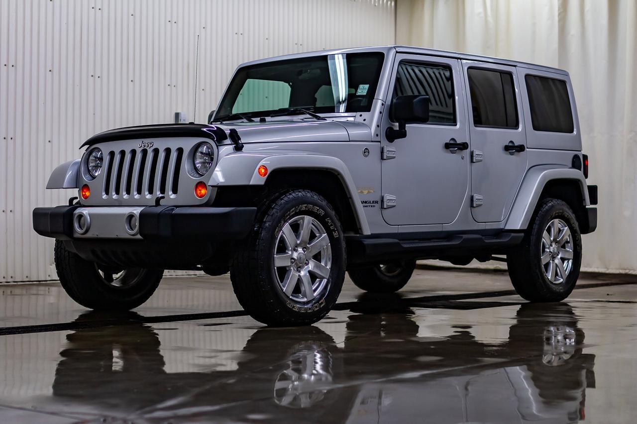 2012 Jeep Wrangler Unlimited 4x4 Sahara Leather Nav Red Deer AB