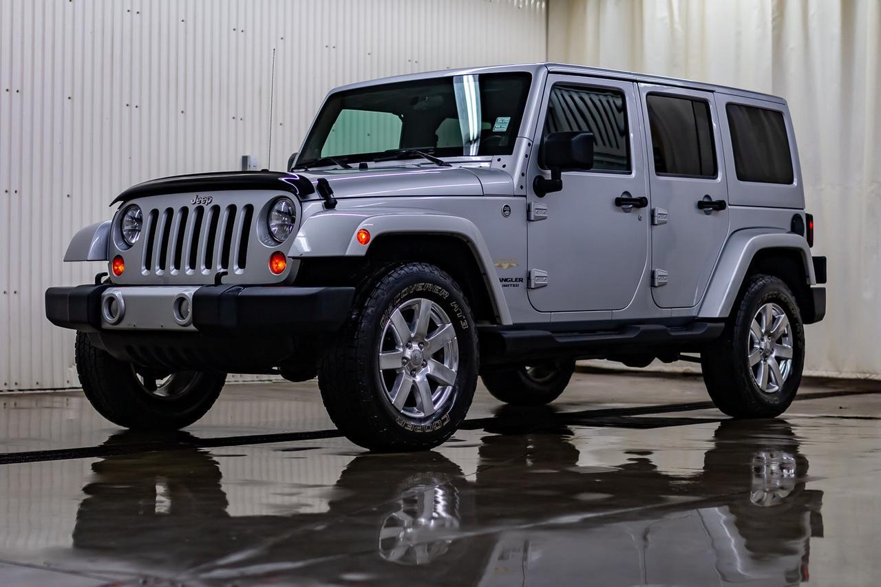 2012 Jeep Wrangler Unlimited 4x4 Sahara Leather Nav Red Deer AB