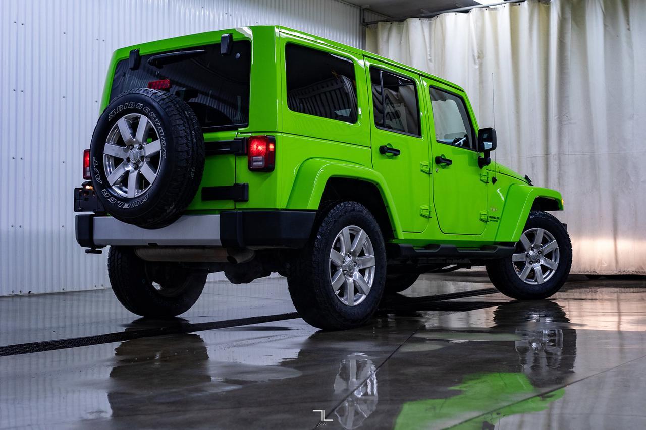 2012 Jeep Wrangler Unlimited 4x4 Sahara Leather Nav Red Deer AB
