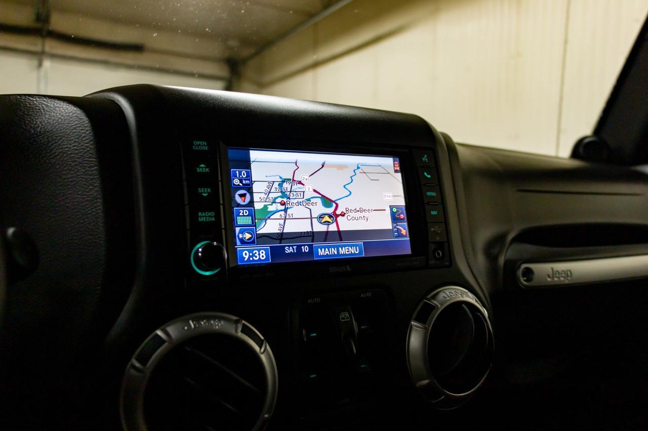 2012 Jeep Wrangler Unlimited 4x4 Sahara Lift Leather Nav Winch Red Deer AB